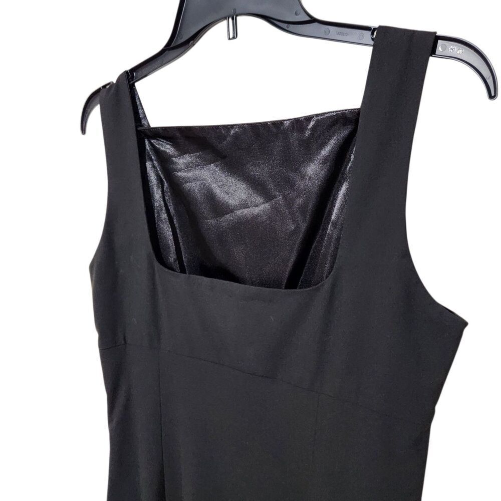 Isaac Mizrahi Sheath Dress Size 10 Black Sleeveless Lined Side Zip - Picture 10 of 13